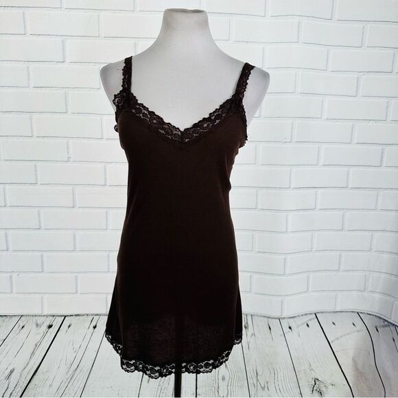 10/$25🦋 No Boundaries Hot Chocolate Lace Trim Cami - Size XXL - Picture 5 of 13